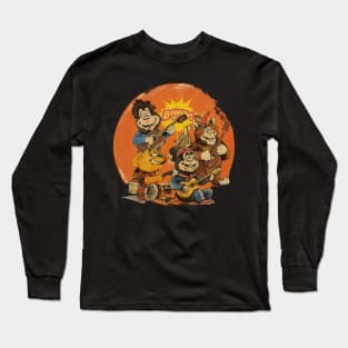 Banana-Splits Monkey Friends Long Sleeve T-Shirt